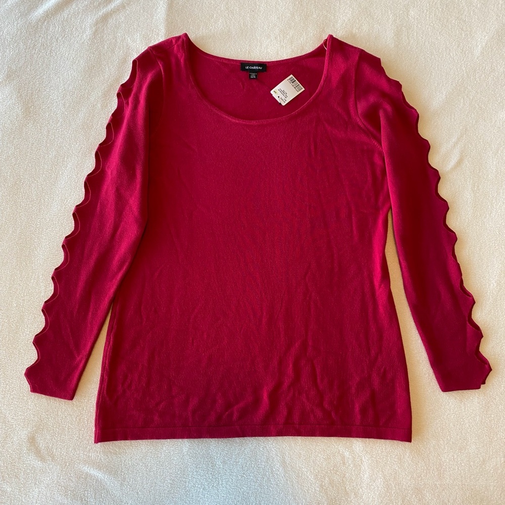 NWT Le Chateau Sweater with Cut-out Sleeves